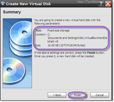 virtual disk creation 1